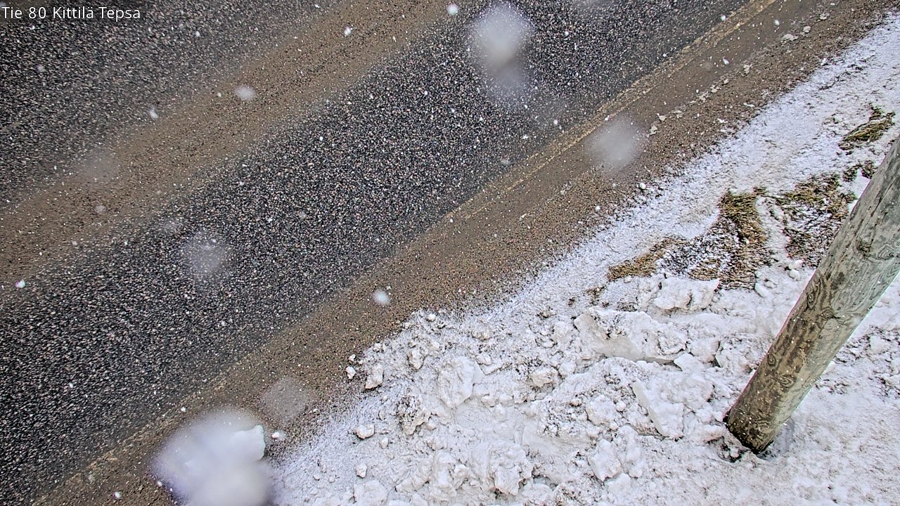 Weather Camera Image Road 80 Kittilä, Tepsa, Kittilä, Lappi