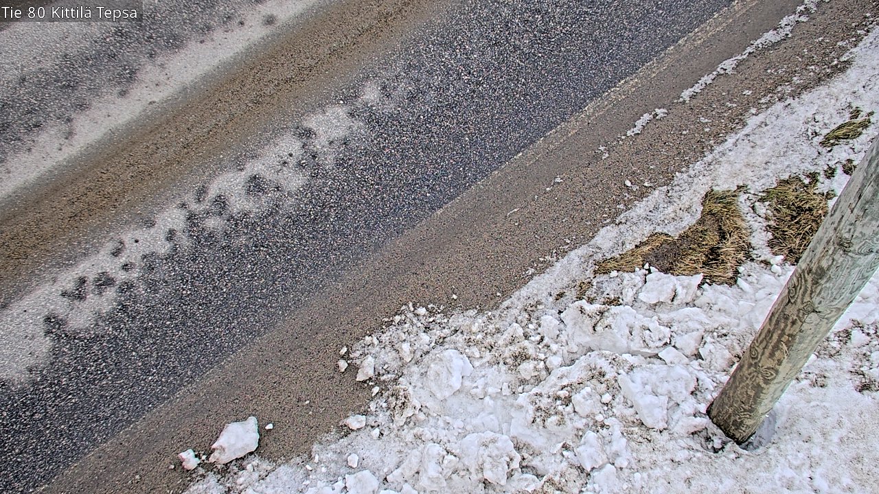 Weather Camera Image Väg 80 Kittilä, Tepsa, Kittilä, Lappi