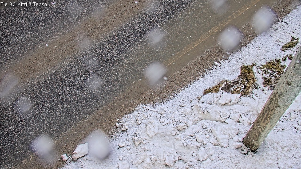 Weather Camera Image Road 80 Kittilä, Tepsa, Kittilä, Lappi