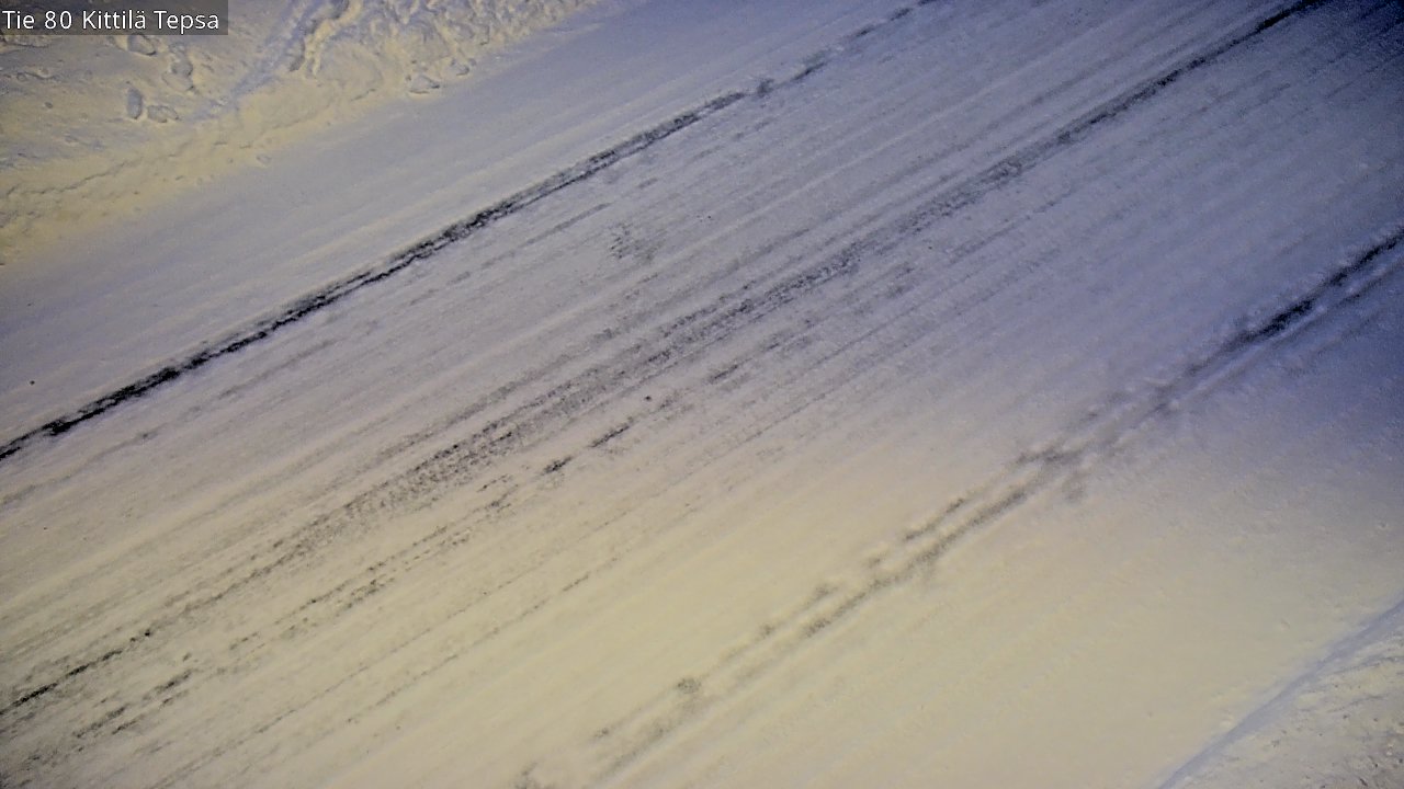 Weather Camera Image Väg 80 Kittilä, Tepsa, Kittilä, Lappi