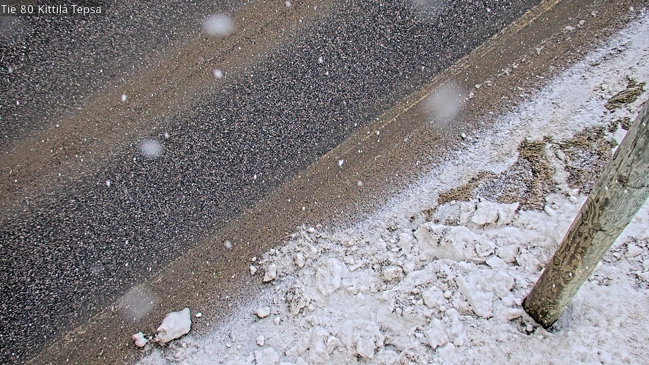 Weather Camera Image Road 80 Kittilä, Tepsa, Kittilä, Lappi