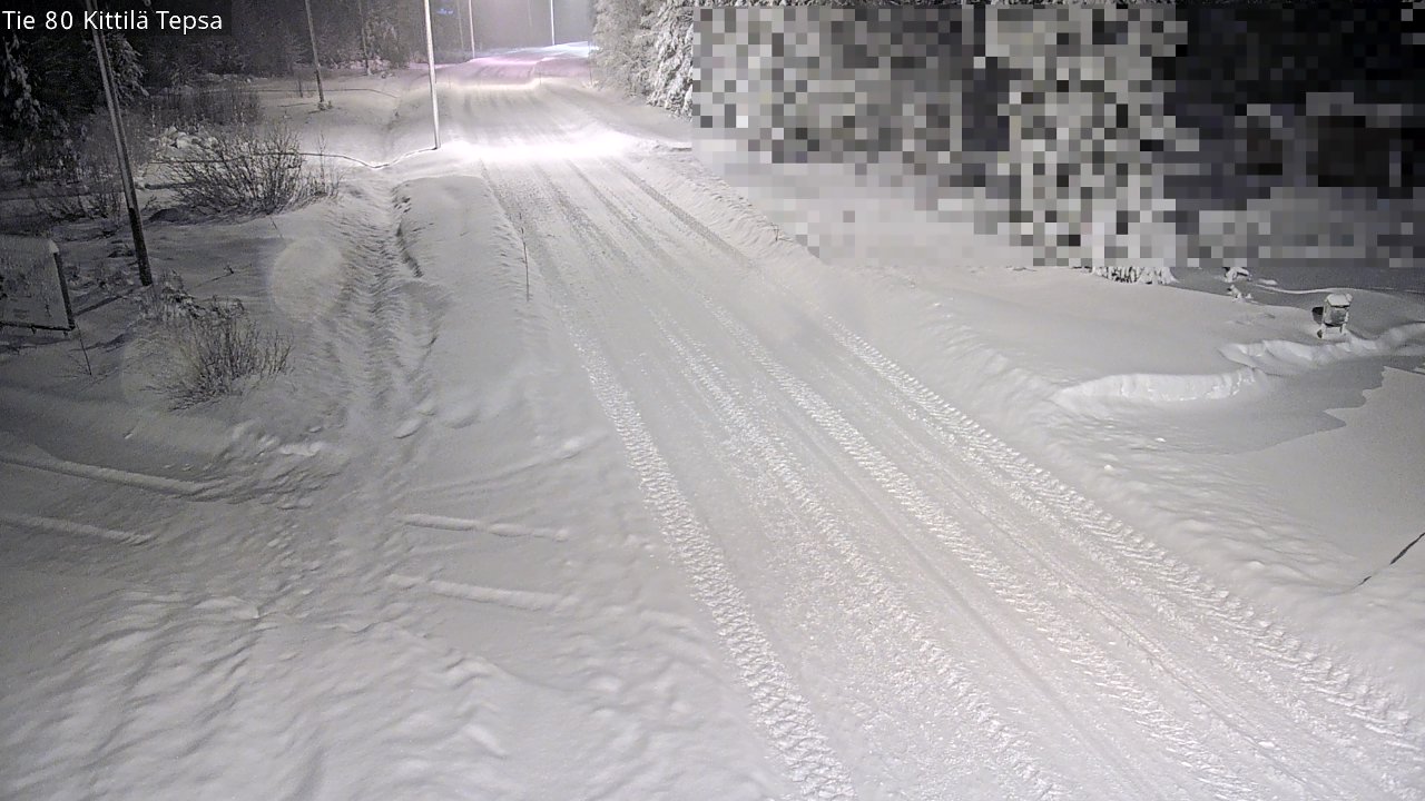 Weather Camera Image Väg 80 Kittilä, Tepsa, Kittilä, Lappi
