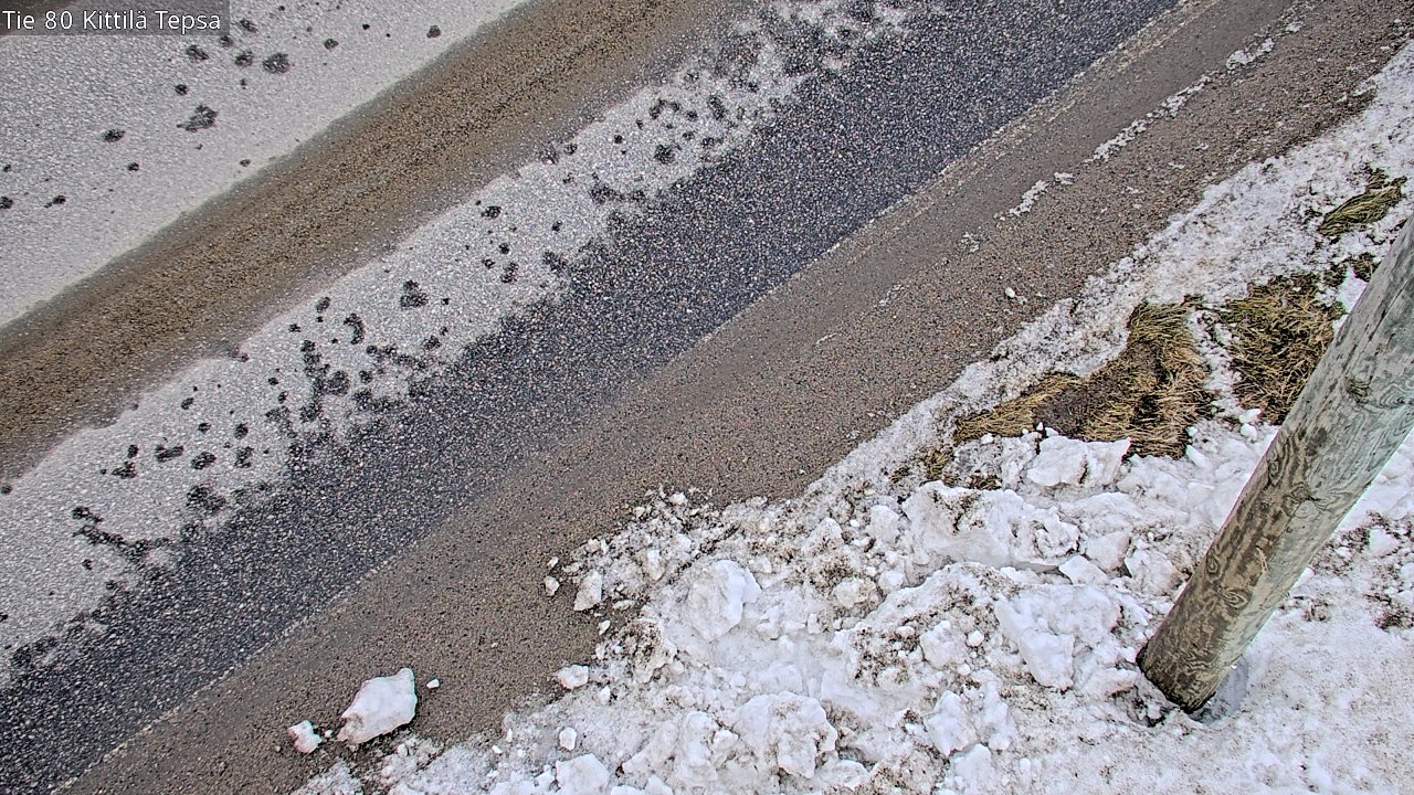 Weather Camera Image Väg 80 Kittilä, Tepsa, Kittilä, Lappi