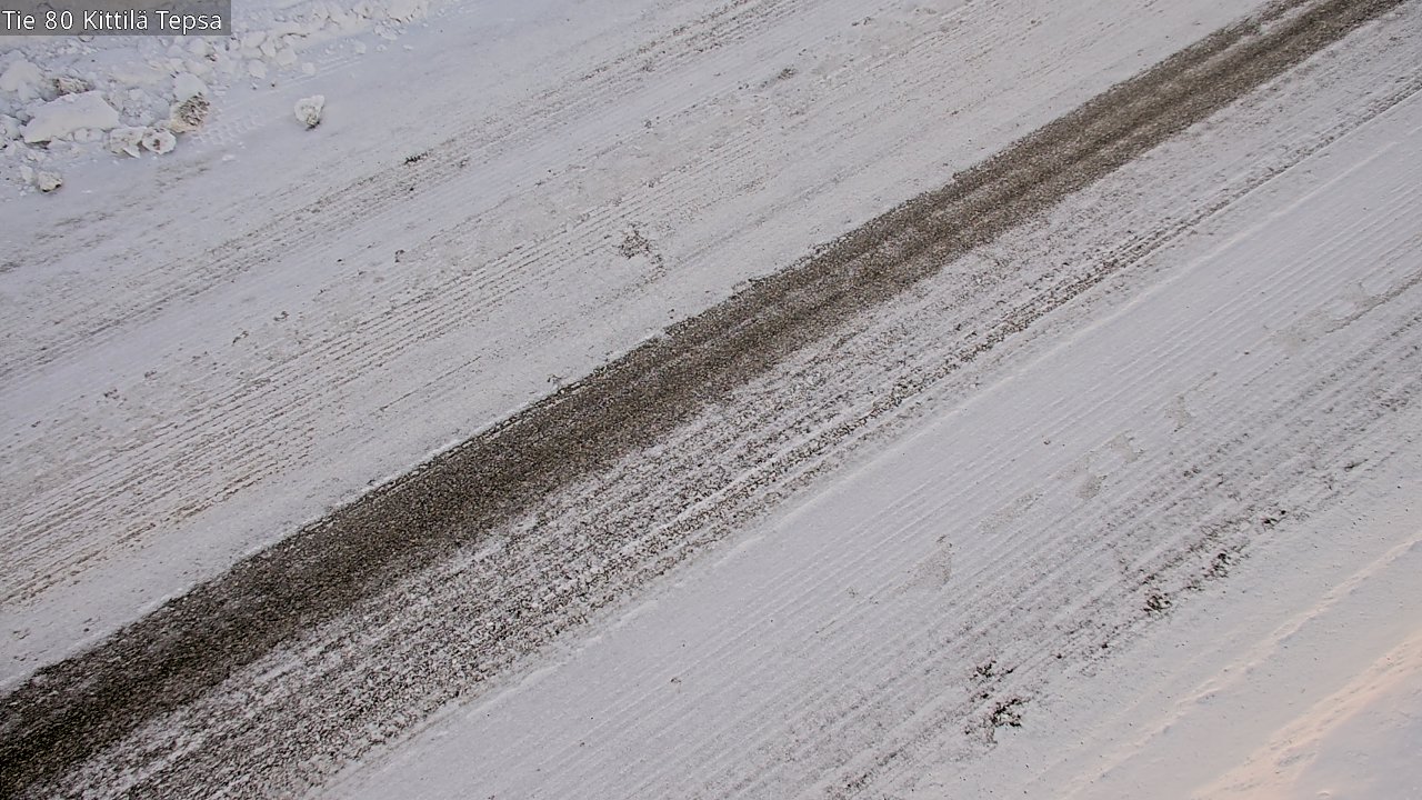 Weather Camera Image Väg 80 Kittilä, Tepsa, Kittilä, Lappi