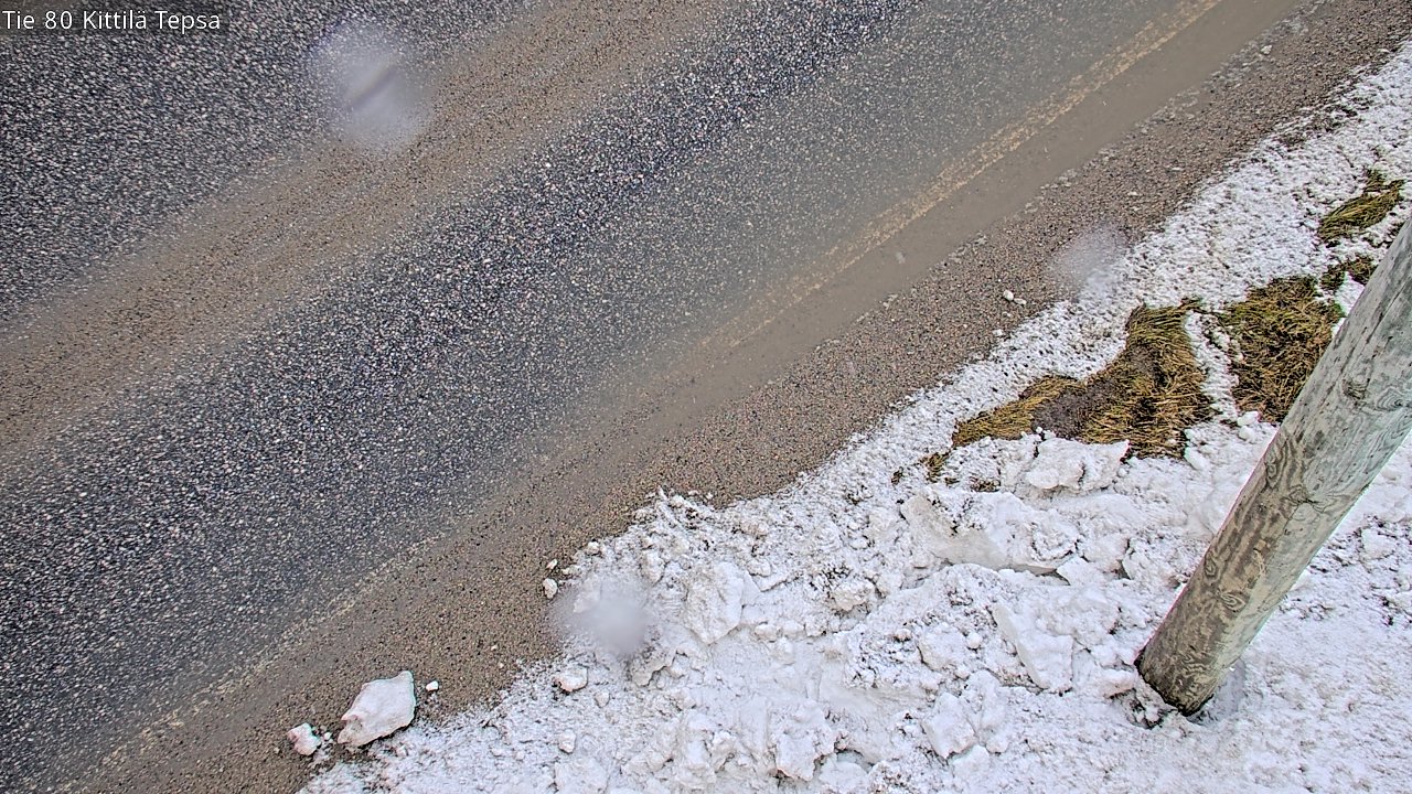 Weather Camera Image Road 80 Kittilä, Tepsa, Kittilä, Lappi