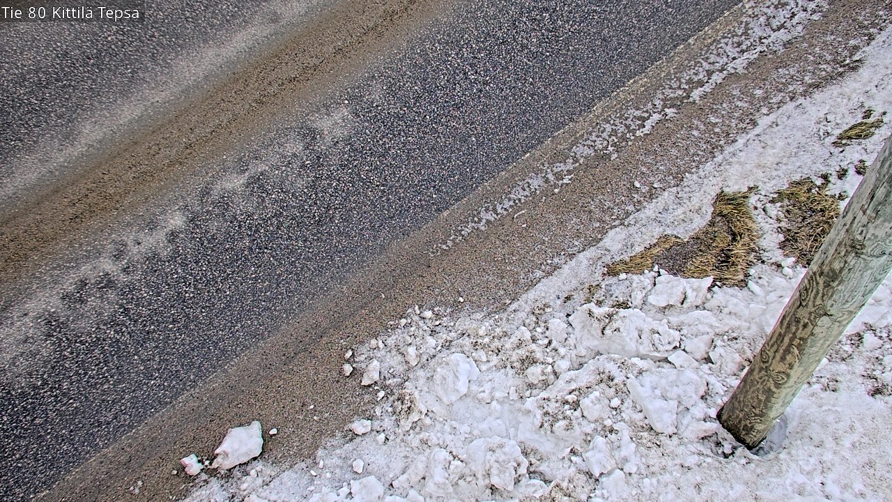 Weather Camera Image Road 80 Kittilä, Tepsa, Kittilä, Lappi