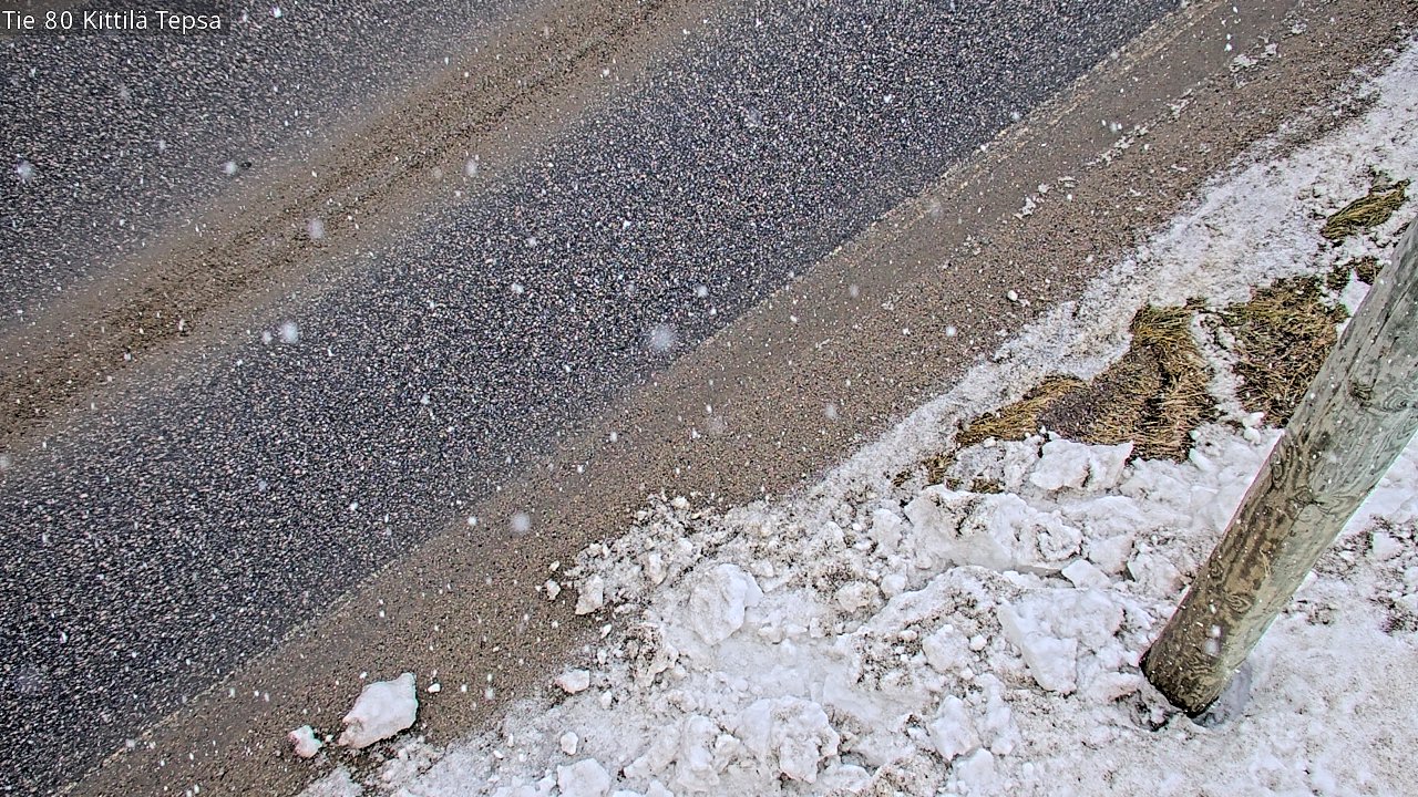 Weather Camera Image Road 80 Kittilä, Tepsa, Kittilä, Lappi