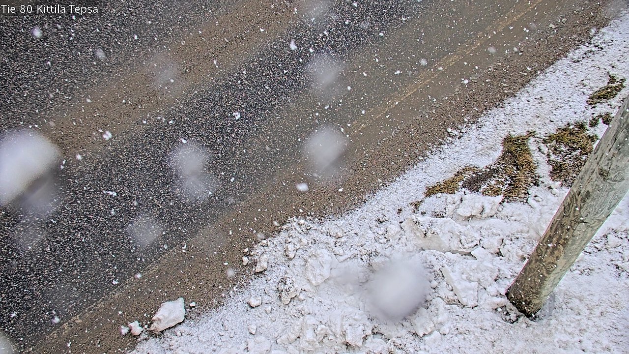 Weather Camera Image Road 80 Kittilä, Tepsa, Kittilä, Lappi