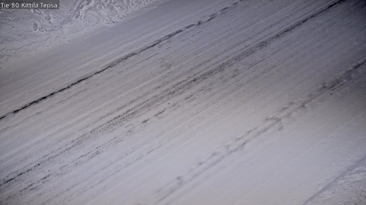 Weather Camera Image Väg 80 Kittilä, Tepsa, Kittilä, Lappi