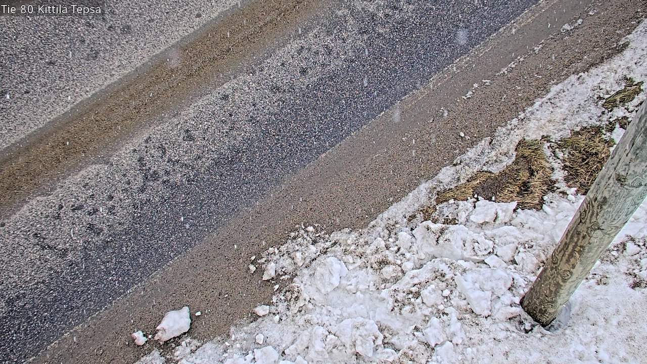 Weather Camera Image Väg 80 Kittilä, Tepsa, Kittilä, Lappi
