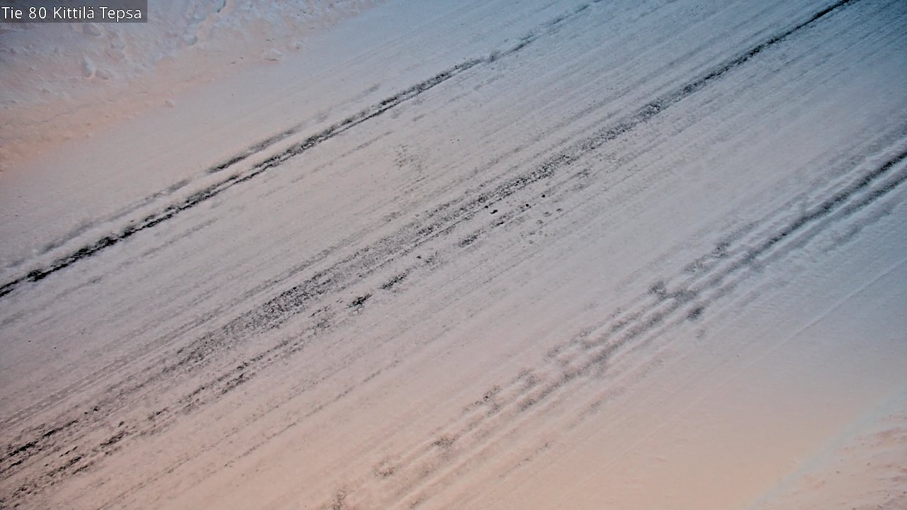 Weather Camera Image Road 80 Kittilä, Tepsa, Kittilä, Lappi