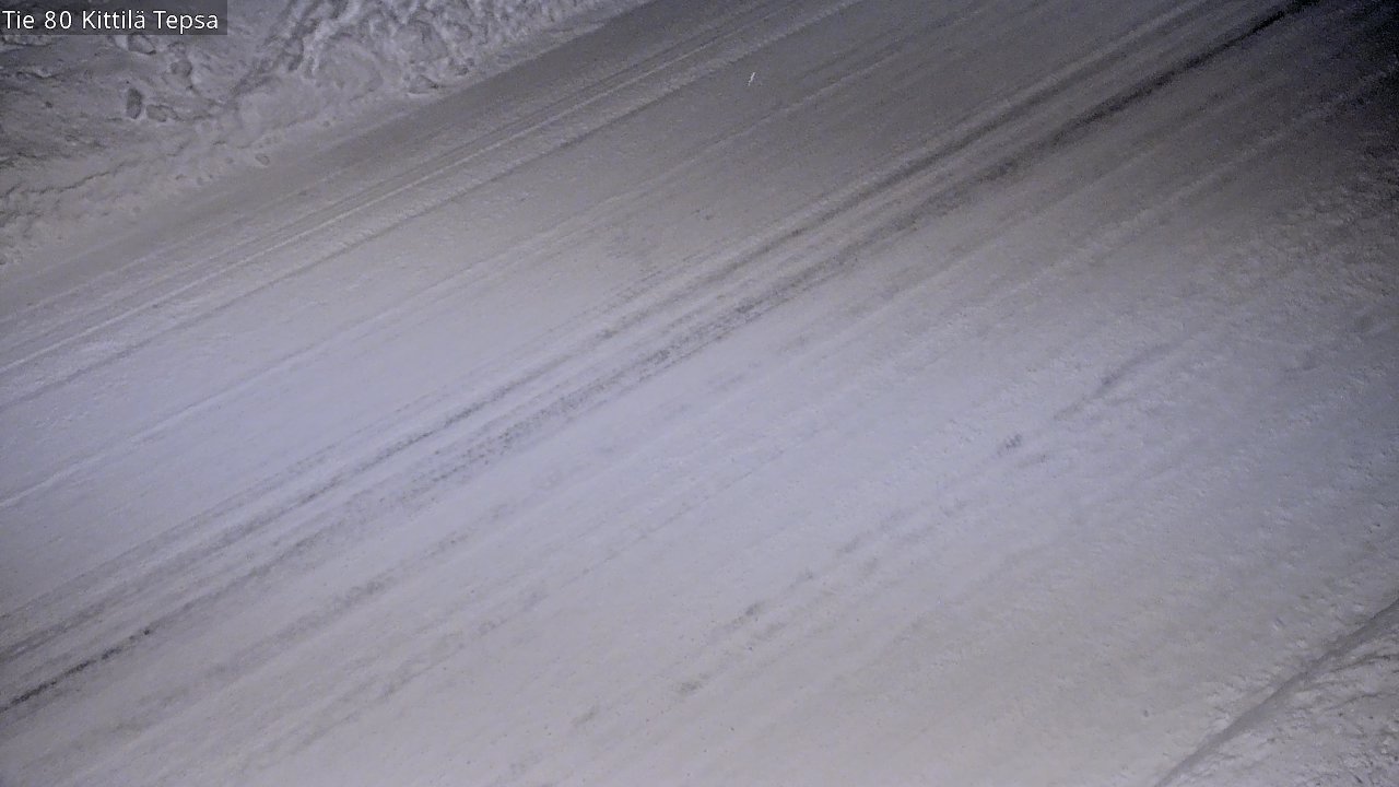 Weather Camera Image Väg 80 Kittilä, Tepsa, Kittilä, Lappi