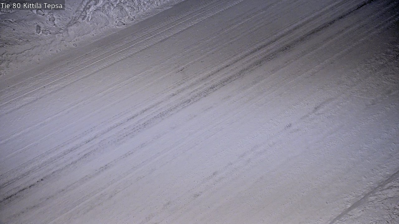 Weather Camera Image Väg 80 Kittilä, Tepsa, Kittilä, Lappi