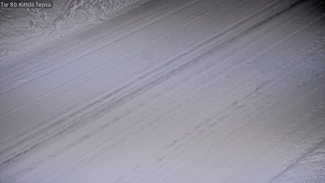 Weather Camera Image Väg 80 Kittilä, Tepsa, Kittilä, Lappi