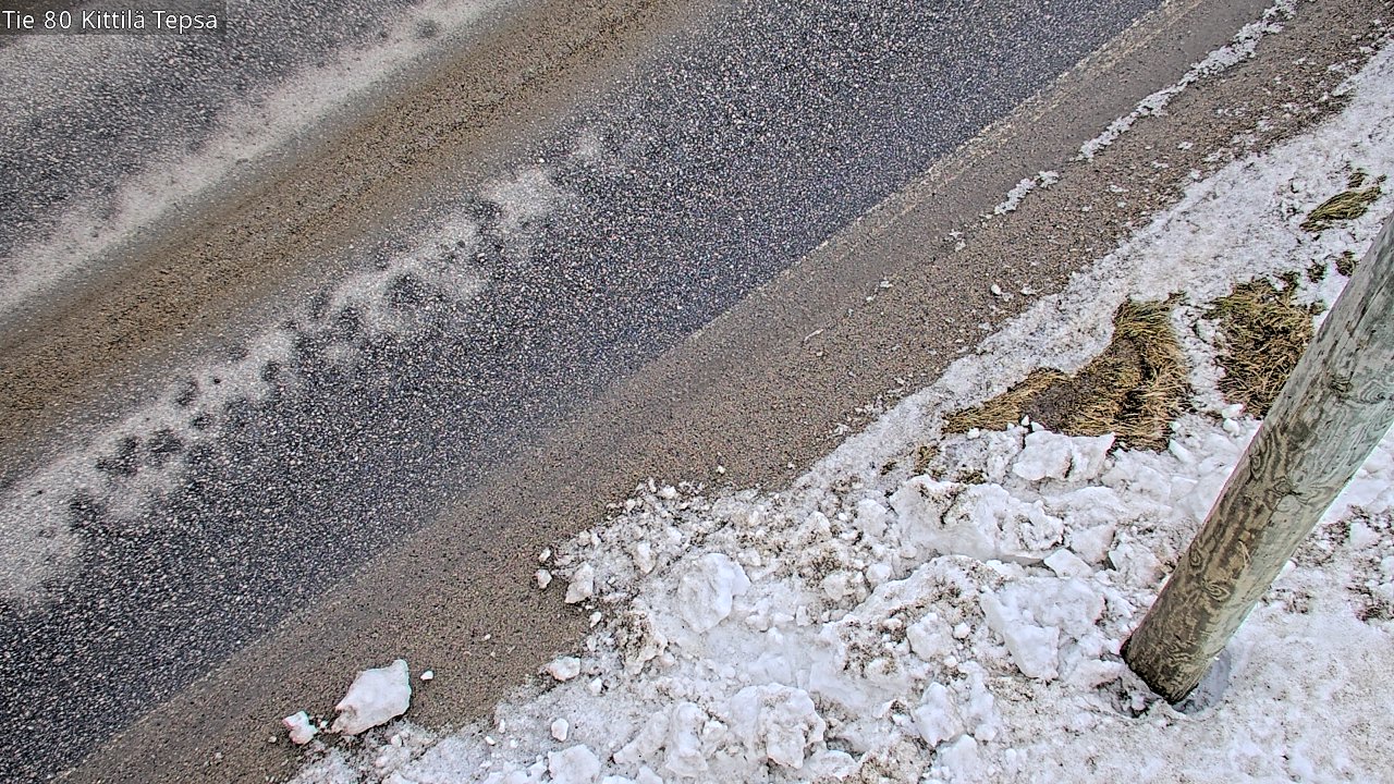 Weather Camera Image Väg 80 Kittilä, Tepsa, Kittilä, Lappi