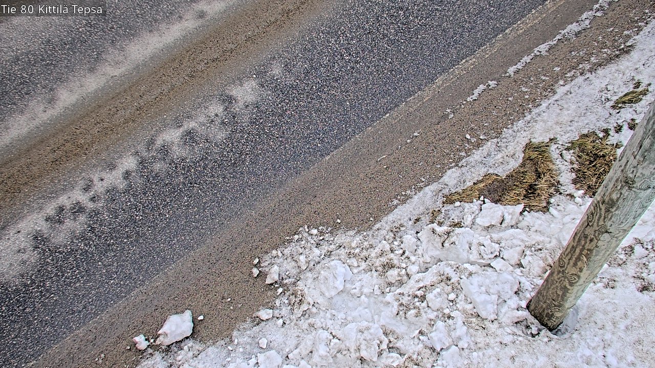 Weather Camera Image Väg 80 Kittilä, Tepsa, Kittilä, Lappi