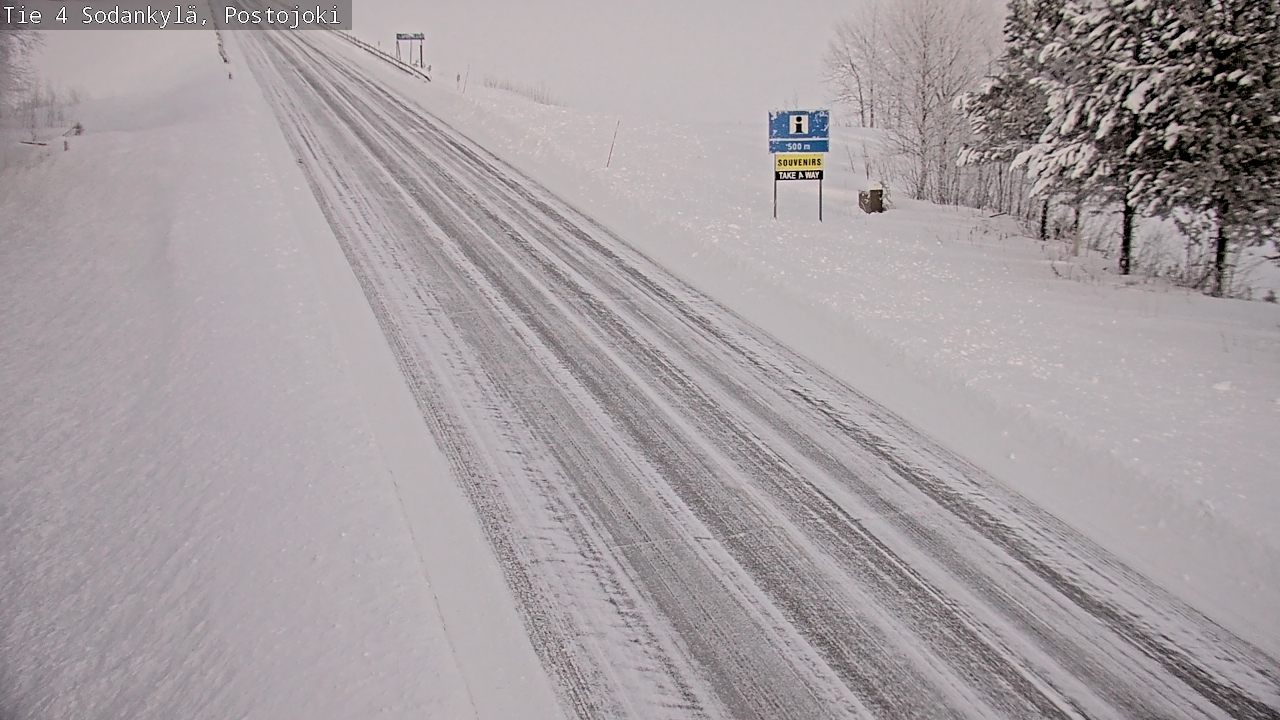 Weather Camera Image Road 4 Sodankylä, Postojoki, Sodankylä, Lappi
