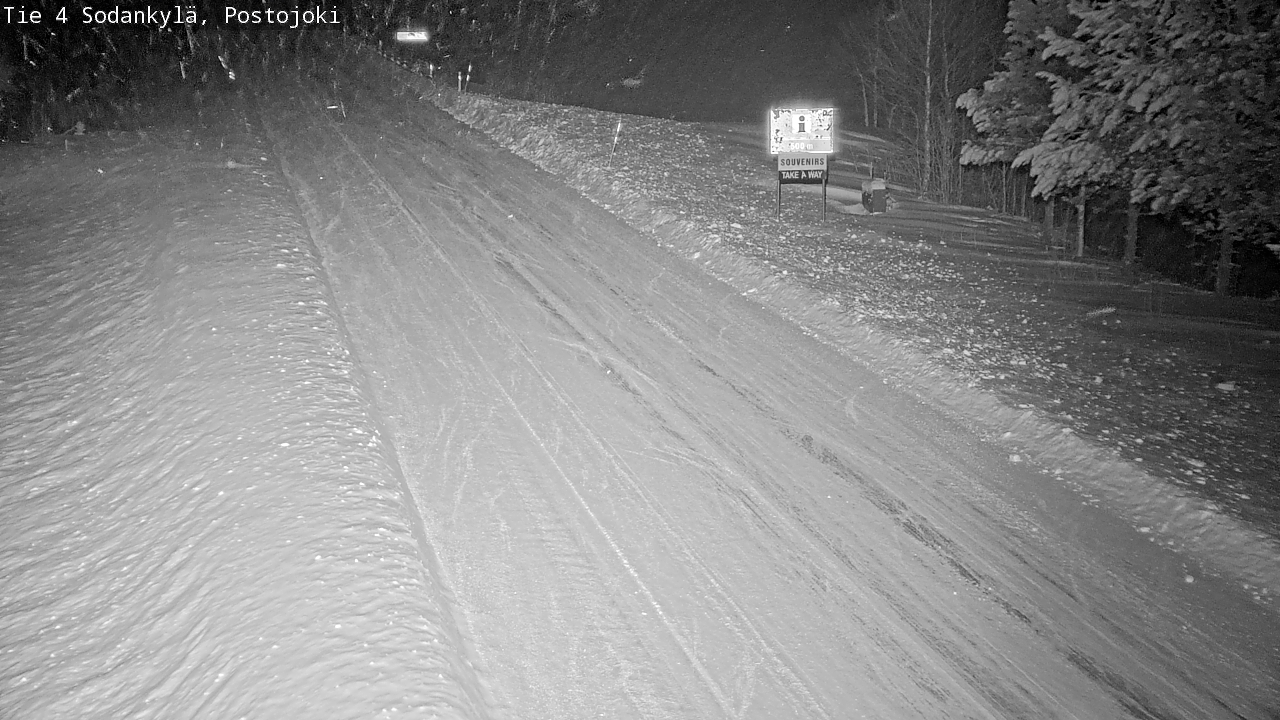 Weather Camera Image Road 4 Sodankylä, Postojoki, Sodankylä, Lappi