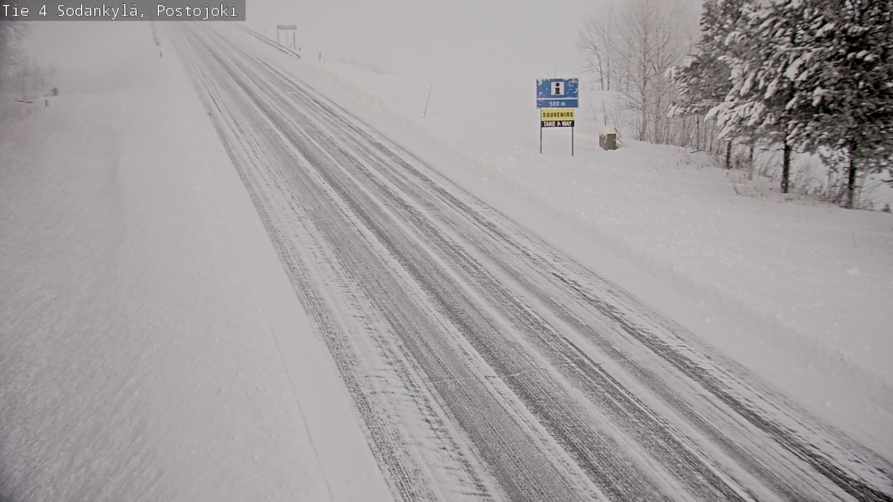 Weather Camera Image Road 4 Sodankylä, Postojoki, Sodankylä, Lappi
