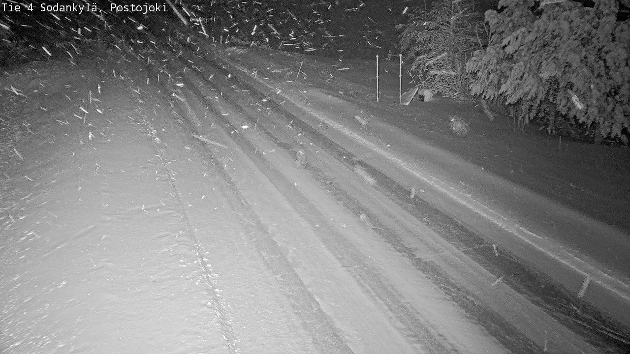 Weather Camera Image Väg 4 Sodankylä, Postojoki, Sodankylä, Lappi