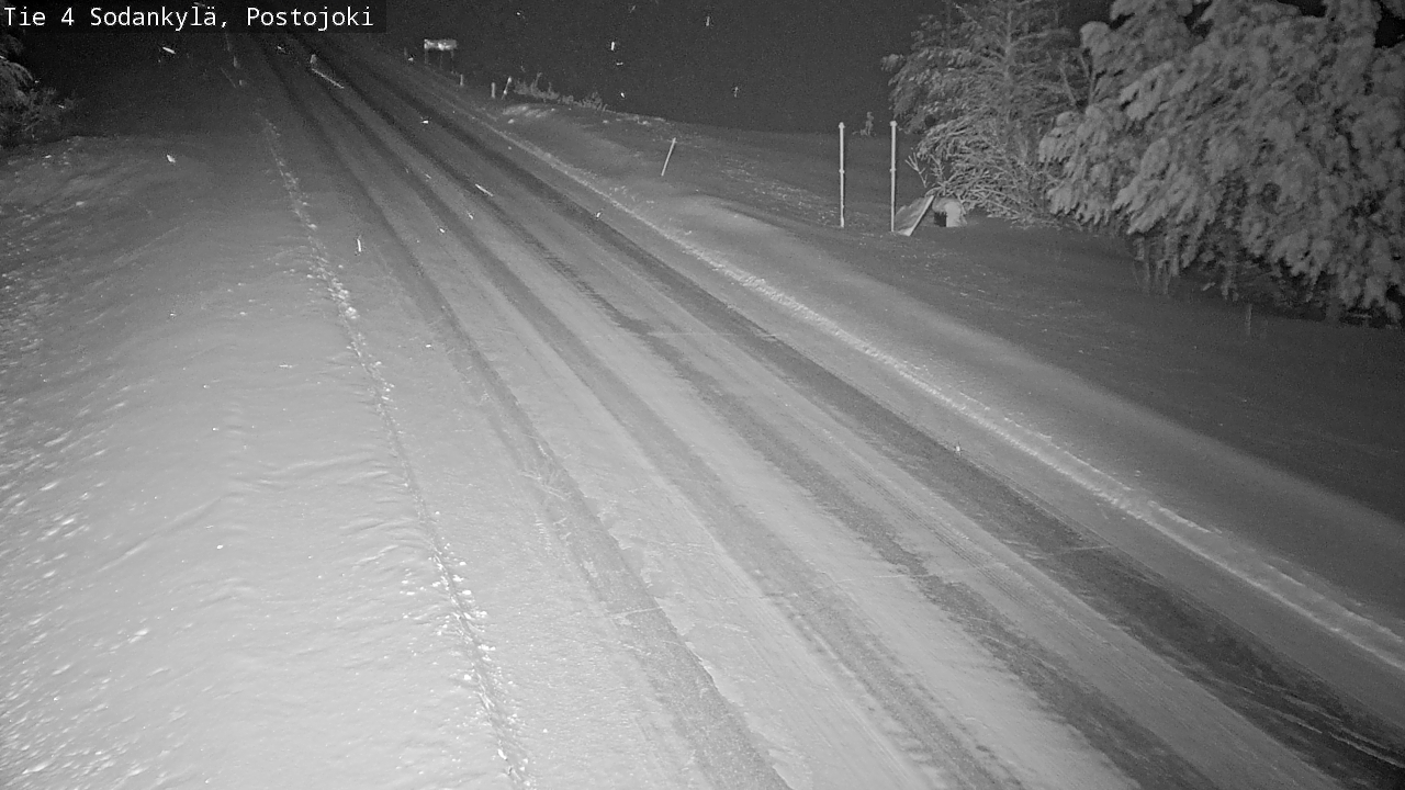 Weather Camera Image Väg 4 Sodankylä, Postojoki, Sodankylä, Lappi