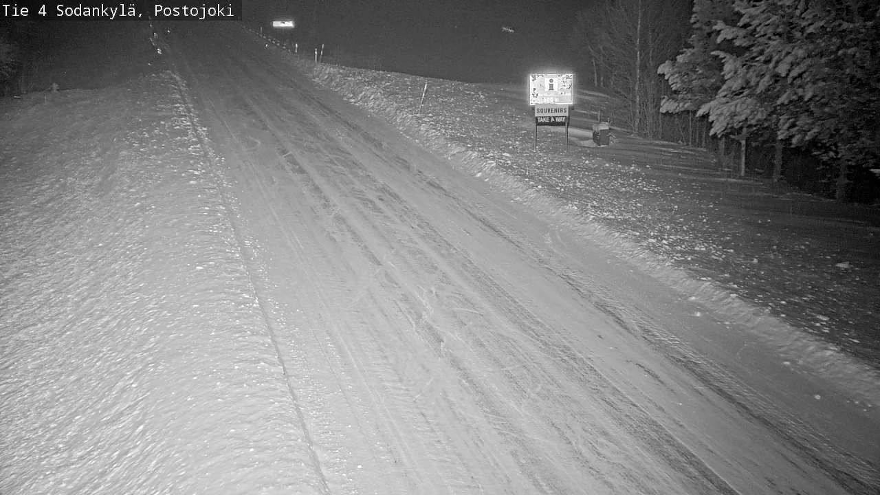 Weather Camera Image Road 4 Sodankylä, Postojoki, Sodankylä, Lappi