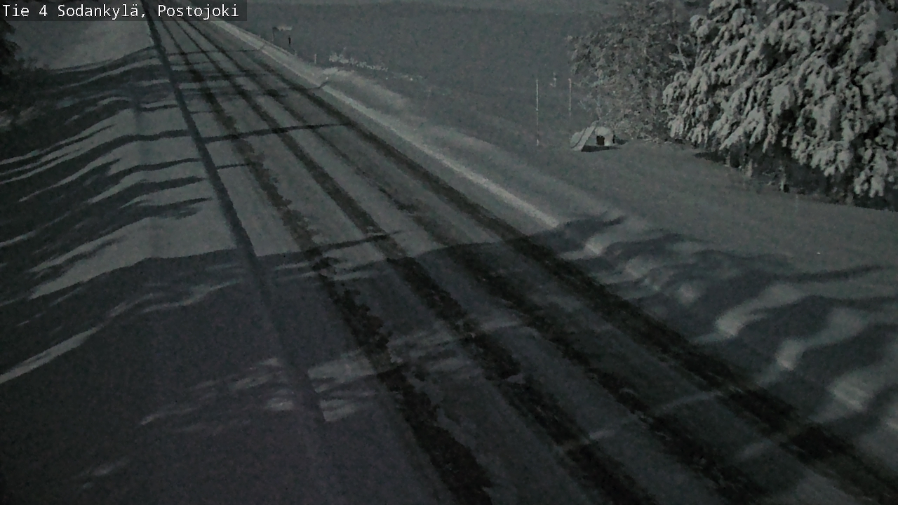 Weather Camera Image Väg 4 Sodankylä, Postojoki, Sodankylä, Lappi