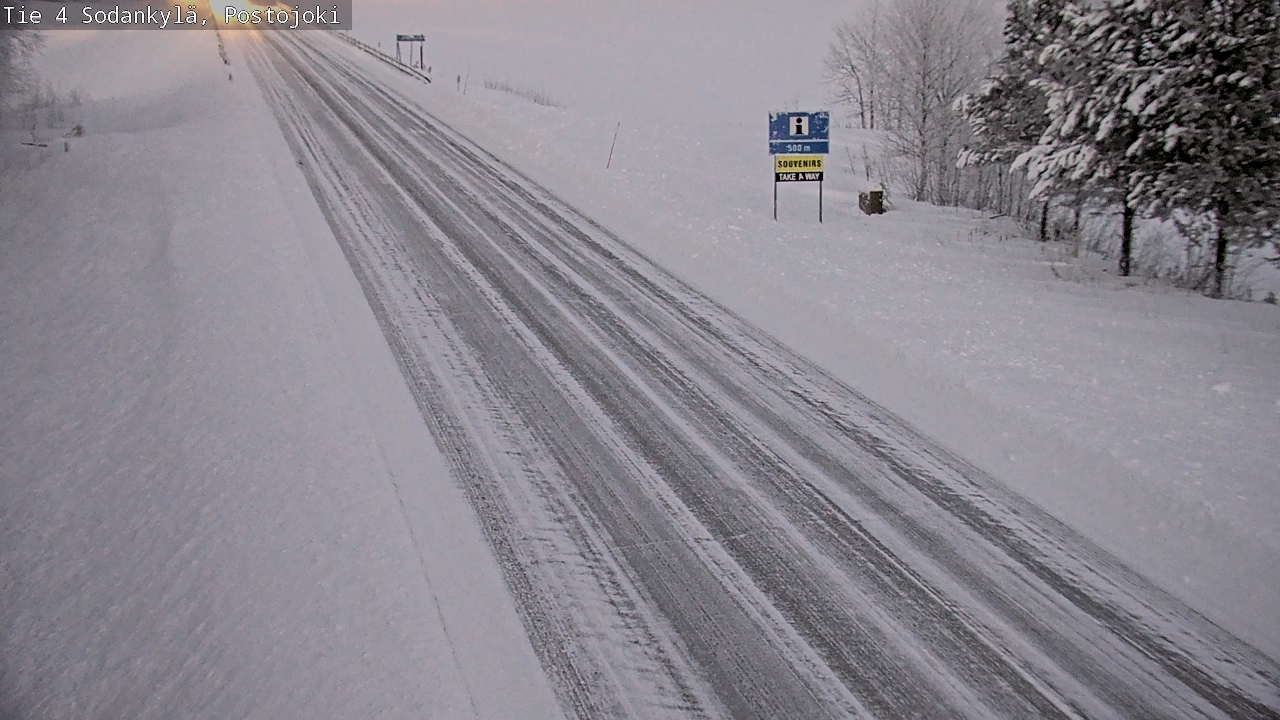 Weather Camera Image Road 4 Sodankylä, Postojoki, Sodankylä, Lappi