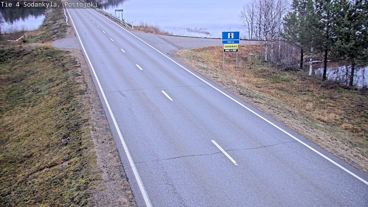 Weather Camera Image Road 4 Sodankylä, Postojoki, Sodankylä, Lappi