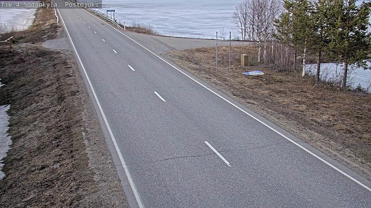 Weather Camera Image Väg 4 Sodankylä, Postojoki, Sodankylä, Lappi
