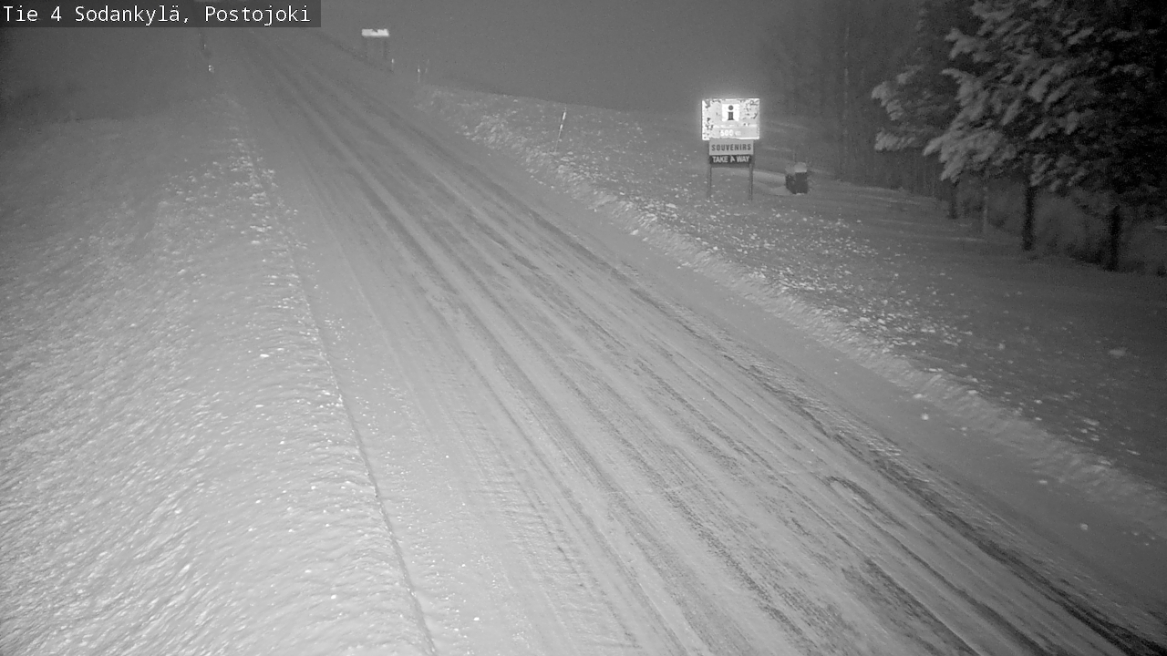 Weather Camera Image Road 4 Sodankylä, Postojoki, Sodankylä, Lappi