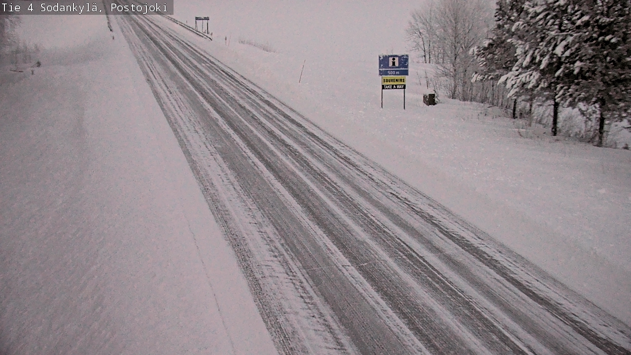 Weather Camera Image Väg 4 Sodankylä, Postojoki, Sodankylä, Lappi
