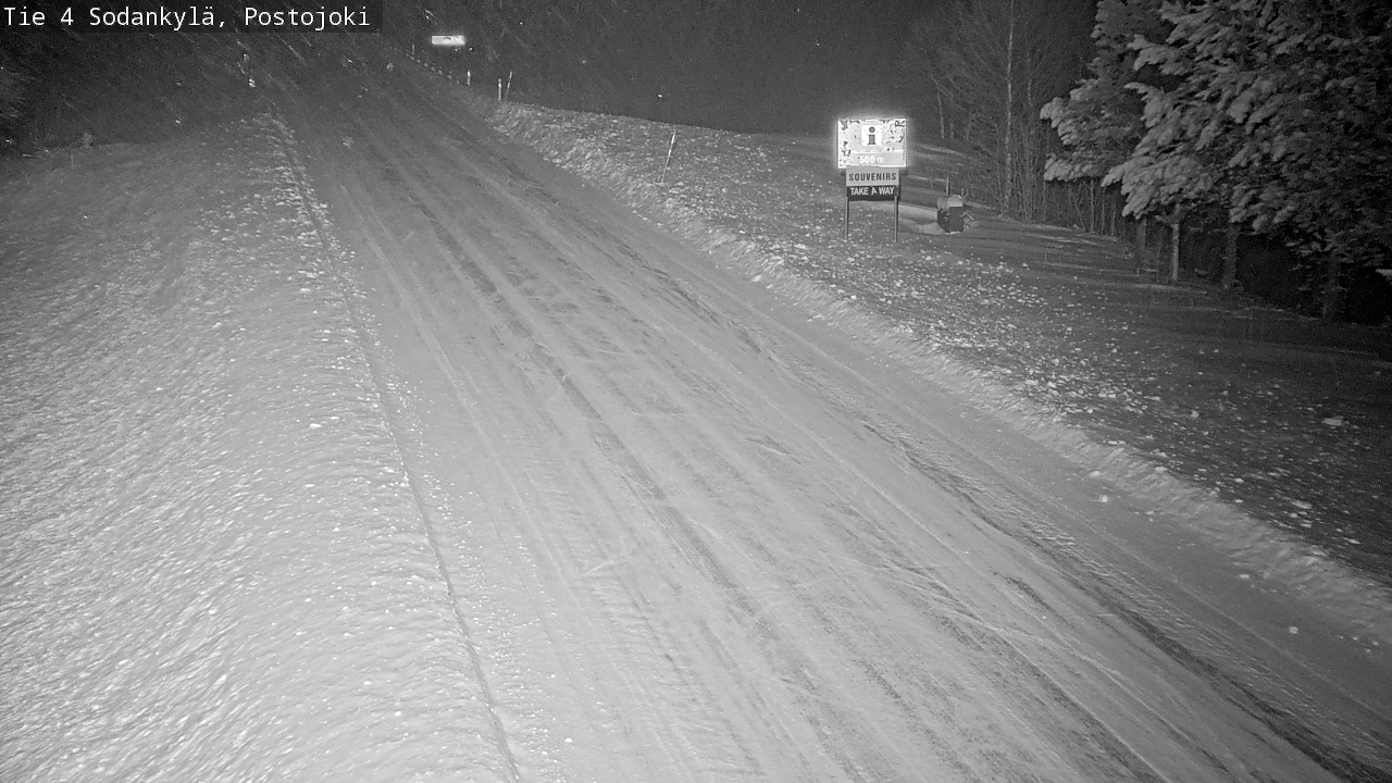 Weather Camera Image Road 4 Sodankylä, Postojoki, Sodankylä, Lappi