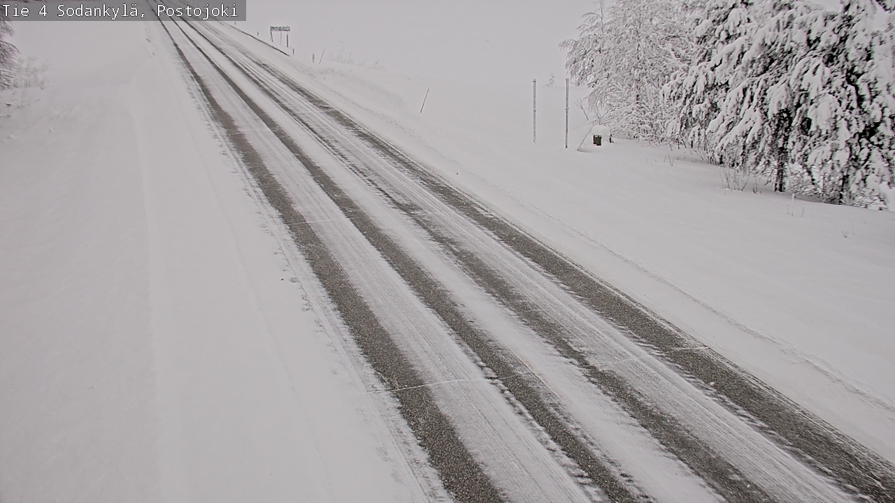 Weather Camera Image Road 4 Sodankylä, Postojoki, Sodankylä, Lappi