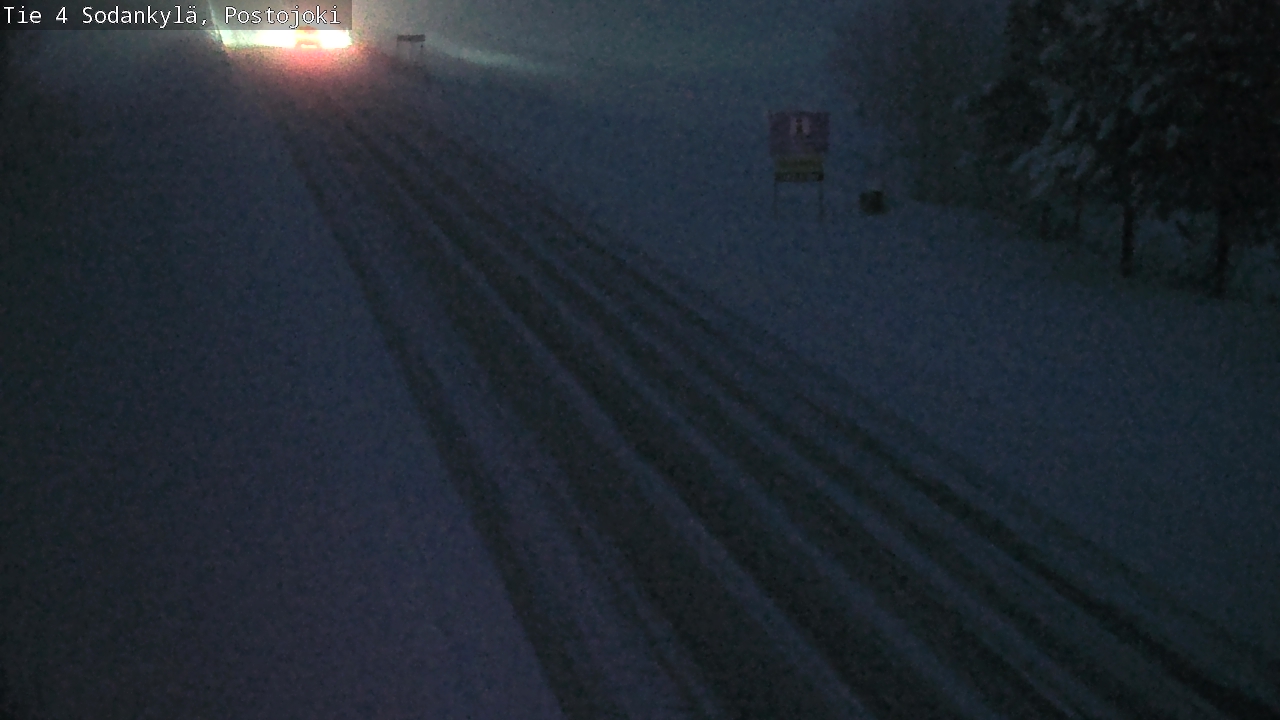 Weather Camera Image Road 4 Sodankylä, Postojoki, Sodankylä, Lappi