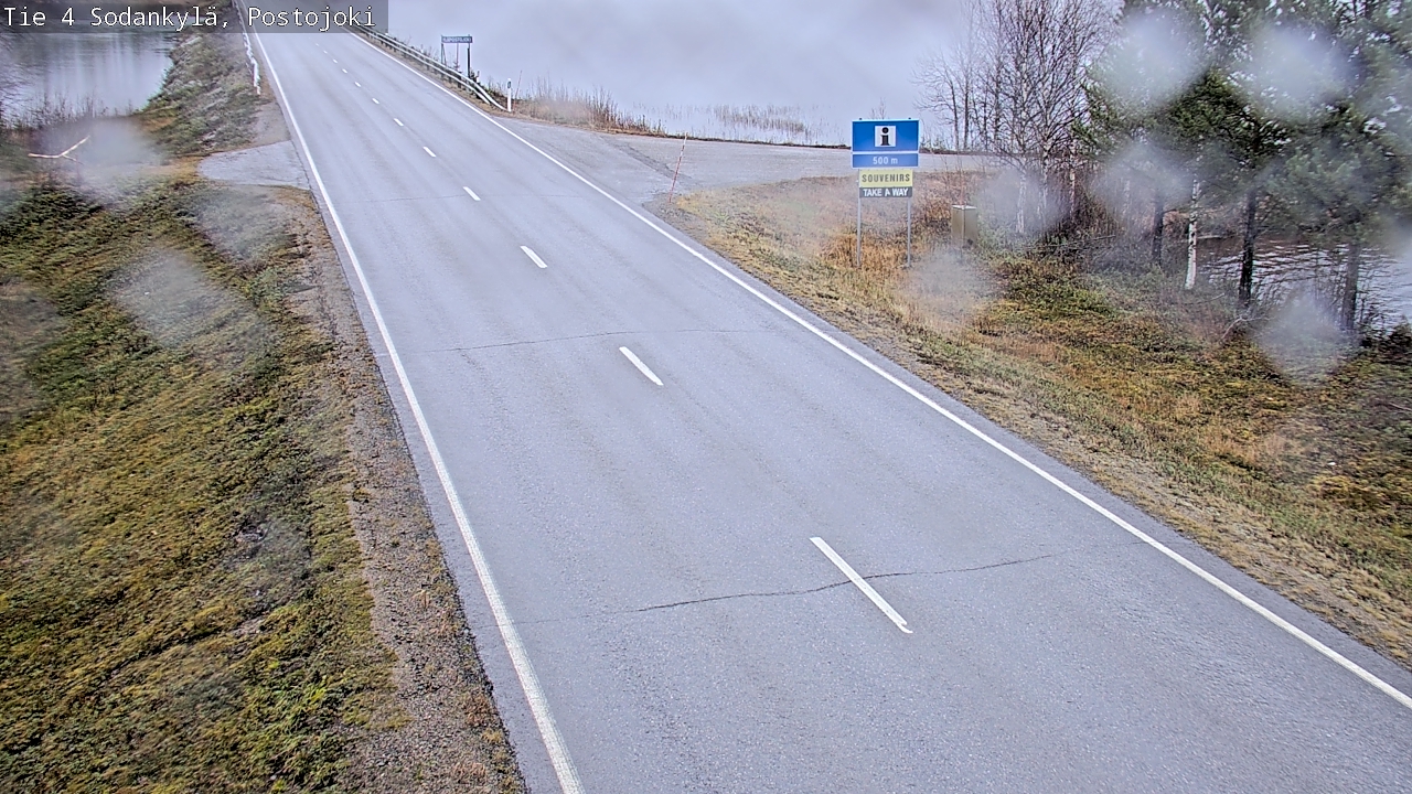Weather Camera Image Väg 4 Sodankylä, Postojoki, Sodankylä, Lappi
