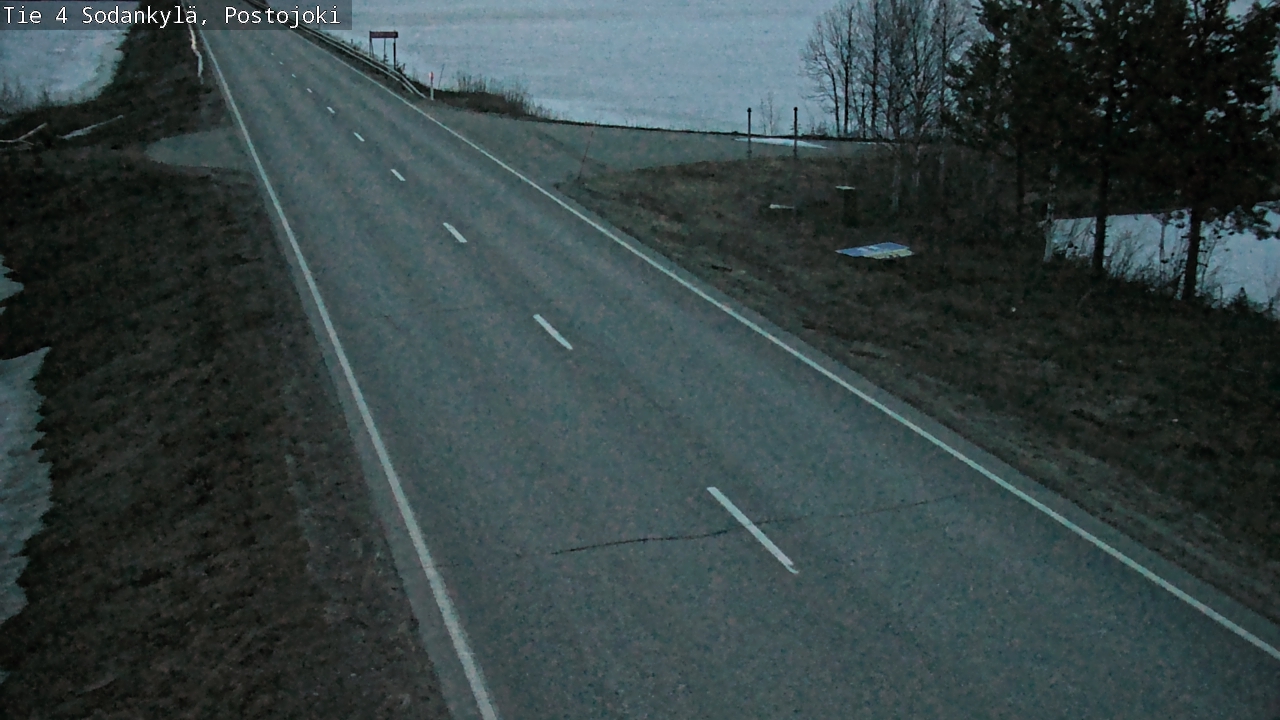 Weather Camera Image Väg 4 Sodankylä, Postojoki, Sodankylä, Lappi