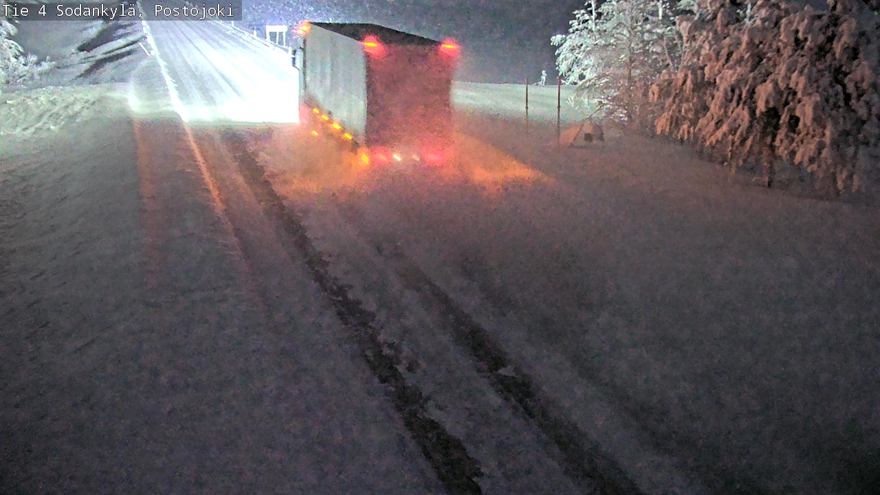 Weather Camera Image Väg 4 Sodankylä, Postojoki, Sodankylä, Lappi