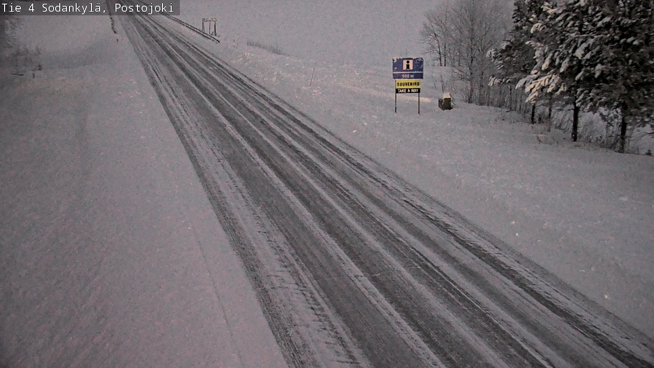 Weather Camera Image Road 4 Sodankylä, Postojoki, Sodankylä, Lappi