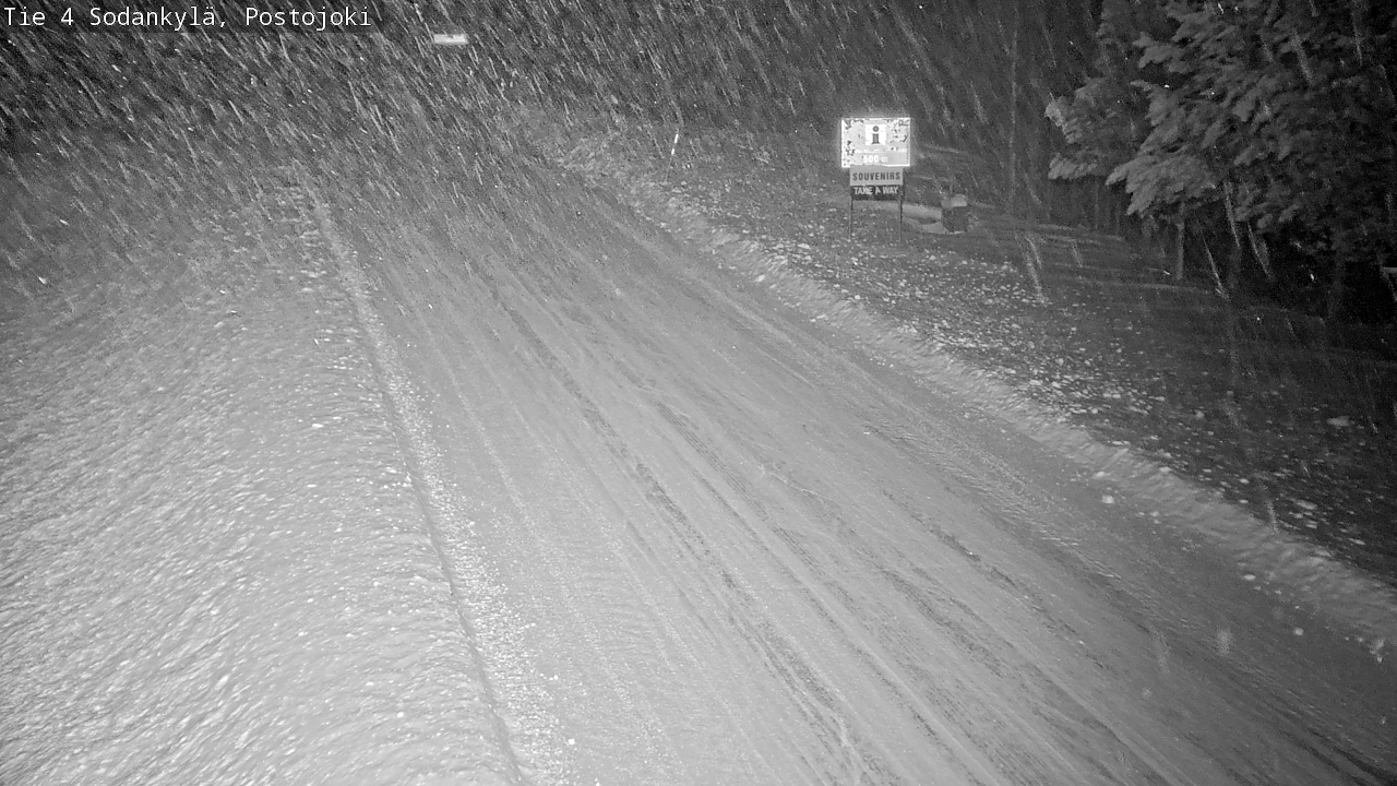 Weather Camera Image Road 4 Sodankylä, Postojoki, Sodankylä, Lappi