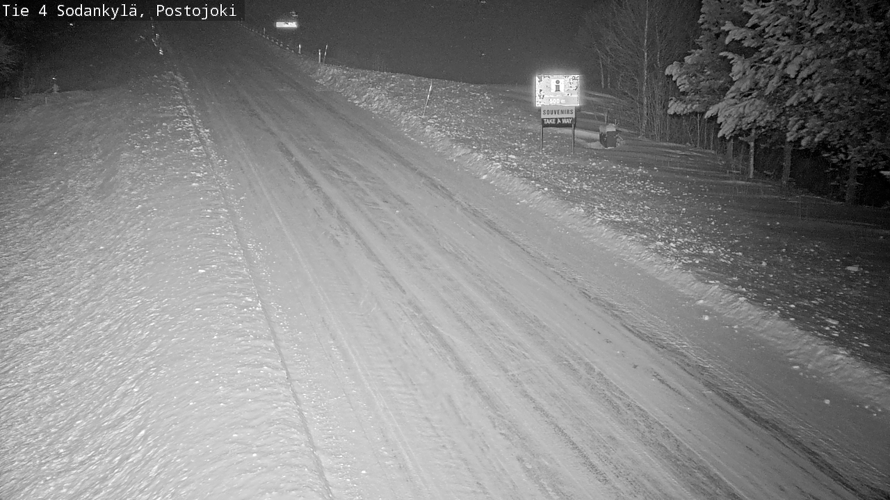 Weather Camera Image Road 4 Sodankylä, Postojoki, Sodankylä, Lappi