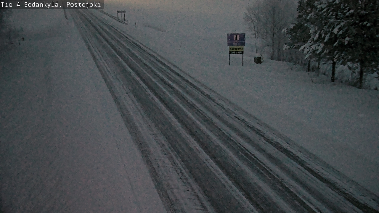 Weather Camera Image Road 4 Sodankylä, Postojoki, Sodankylä, Lappi