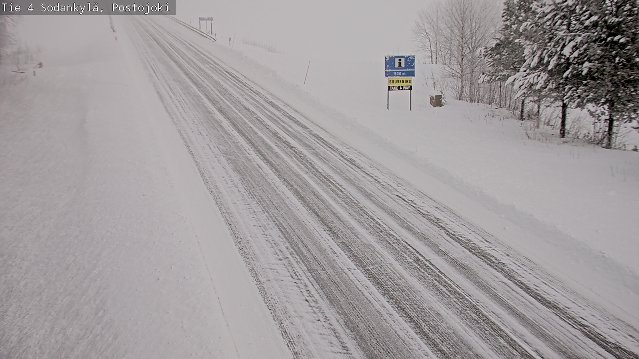 Weather Camera Image Road 4 Sodankylä, Postojoki, Sodankylä, Lappi