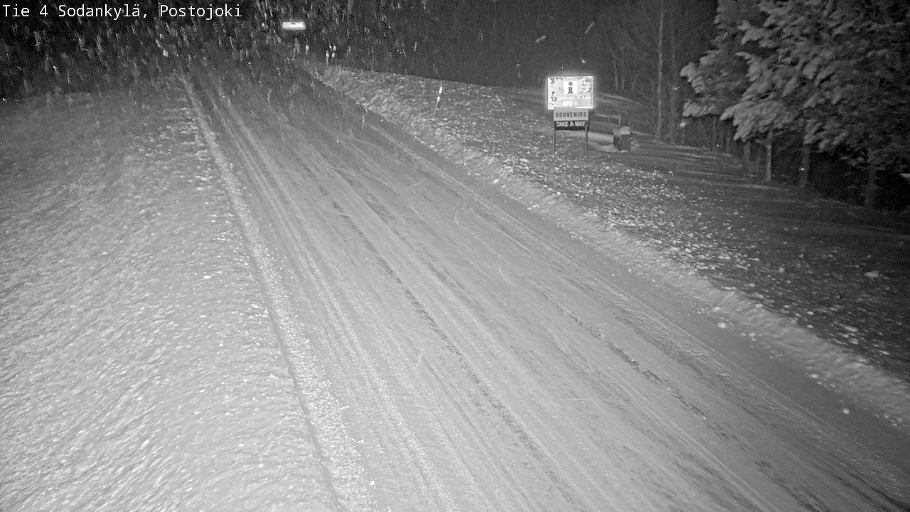 Weather Camera Image Road 4 Sodankylä, Postojoki, Sodankylä, Lappi