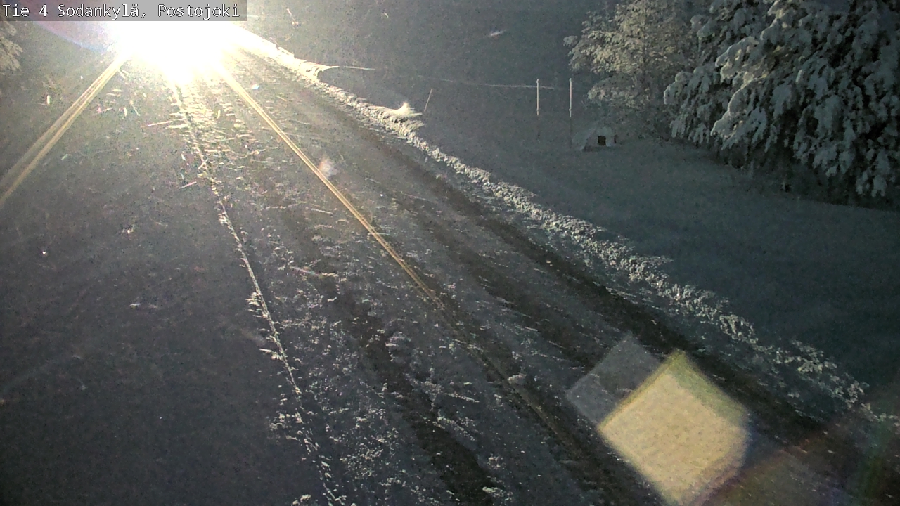 Weather Camera Image Väg 4 Sodankylä, Postojoki, Sodankylä, Lappi