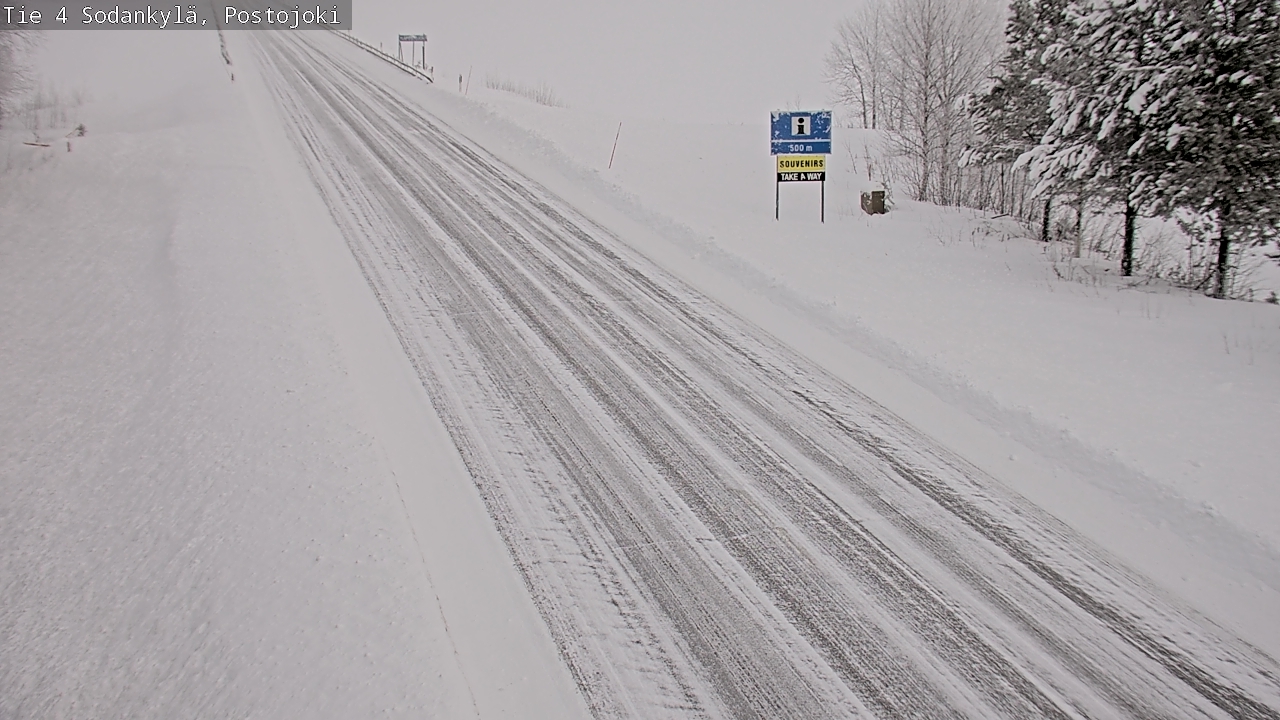 Weather Camera Image Road 4 Sodankylä, Postojoki, Sodankylä, Lappi