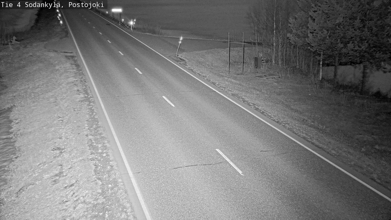 Weather Camera Image Väg 4 Sodankylä, Postojoki, Sodankylä, Lappi