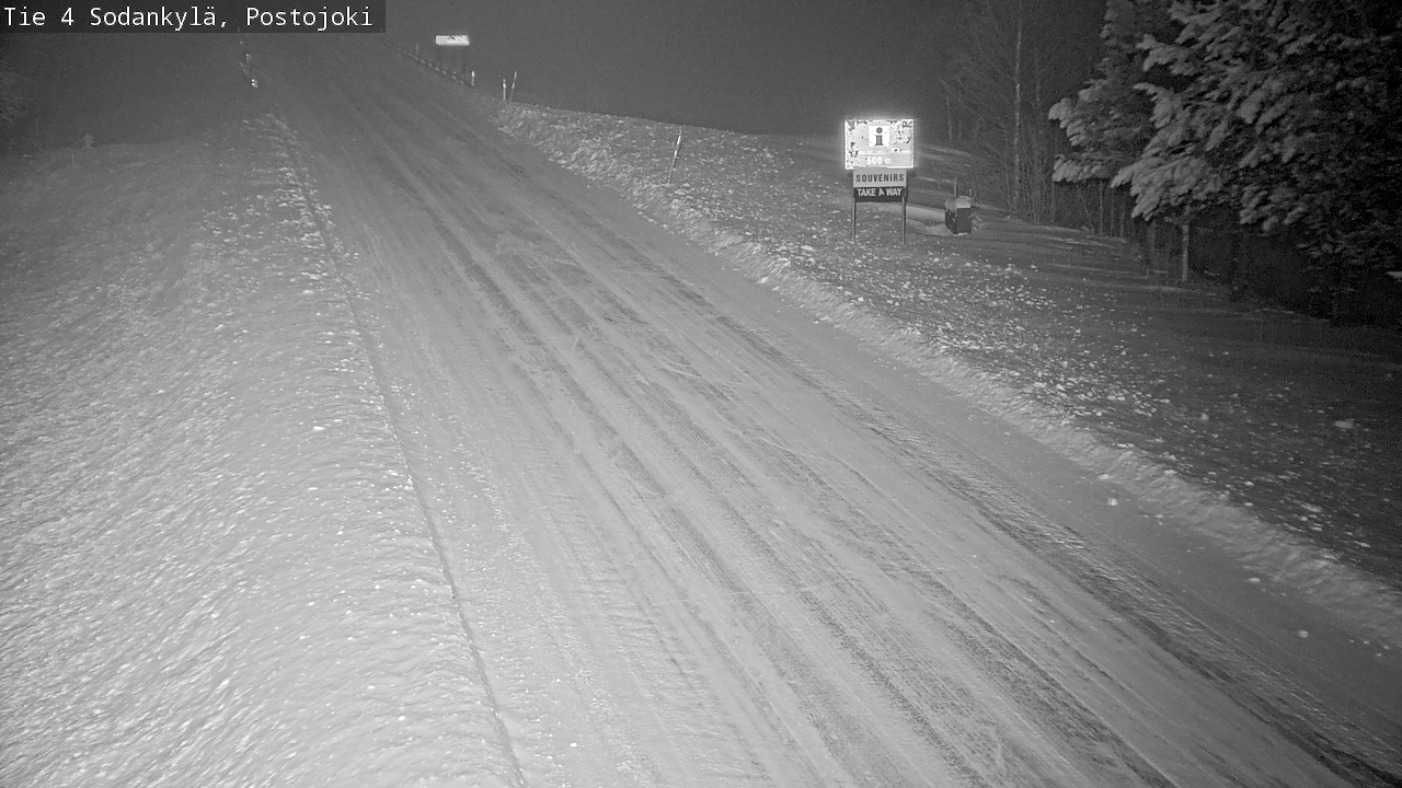 Weather Camera Image Road 4 Sodankylä, Postojoki, Sodankylä, Lappi