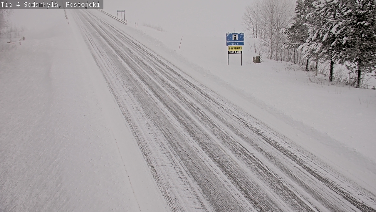 Weather Camera Image Road 4 Sodankylä, Postojoki, Sodankylä, Lappi