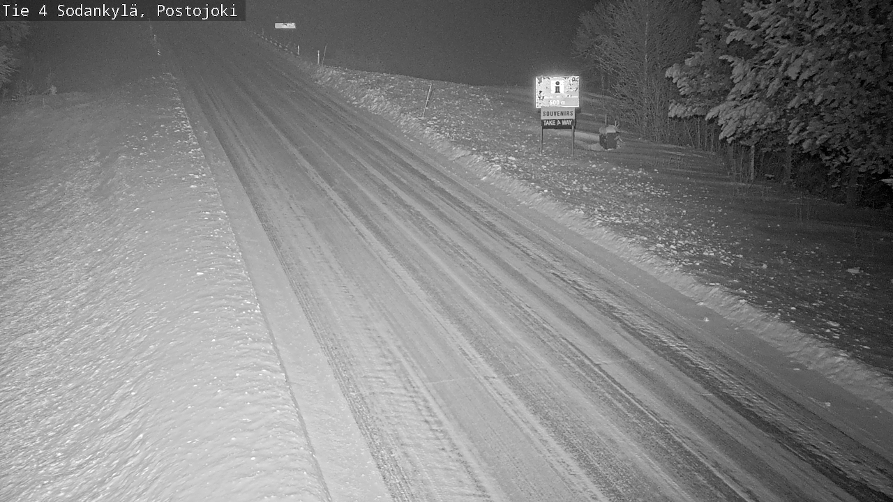 Weather Camera Image Road 4 Sodankylä, Postojoki, Sodankylä, Lappi